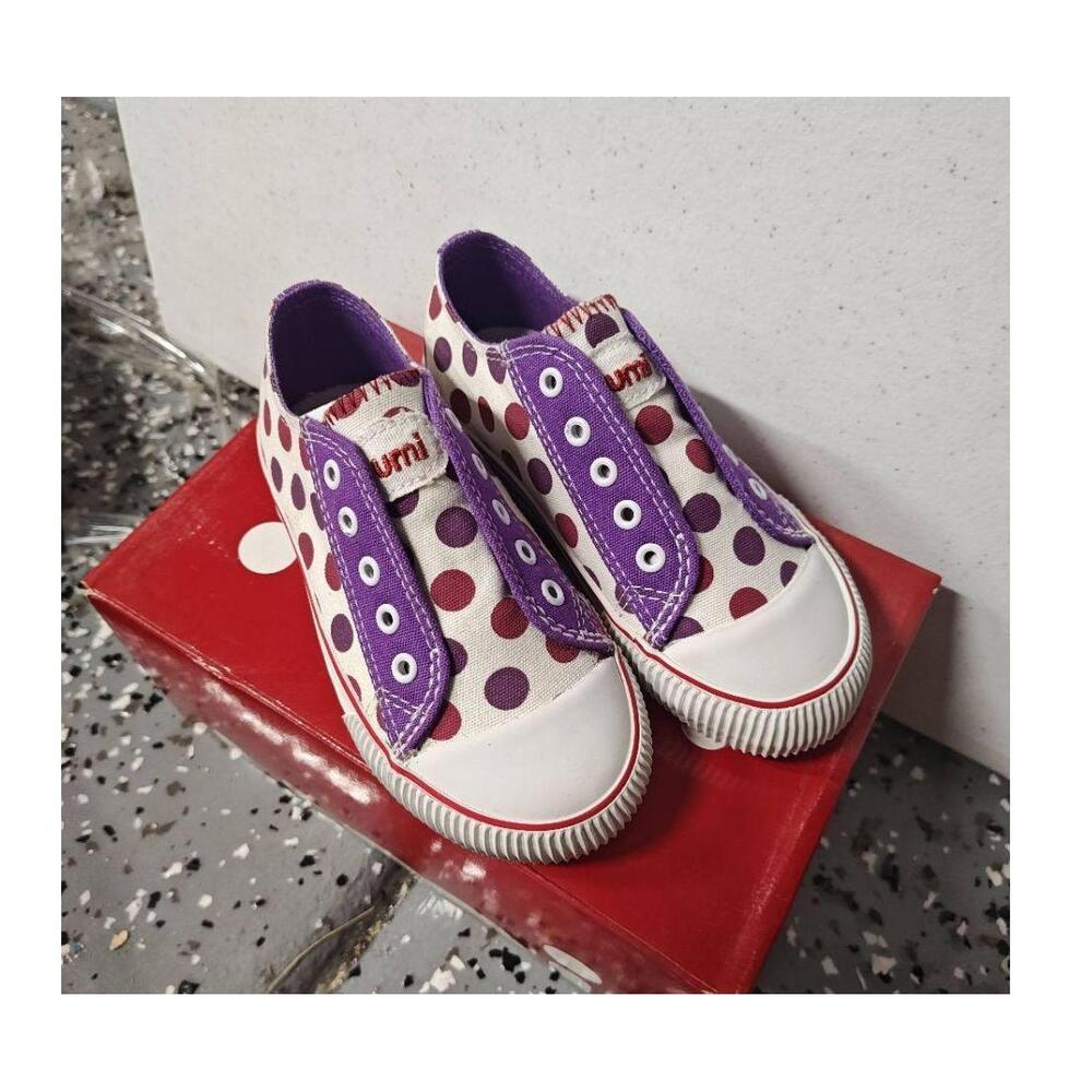 Umi Sneakers Riff SlipOn Polka Dot Purple US‎ 10M EU 27 Laceless Unisex Casual